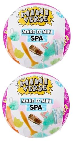 Image of MGA's Miniverse Make It Mini Spa (2 Pack), Mini Collectibles, Mystery Blind Packaging, DIY, Really Works, Real Spa Products, Collectors, 8+
