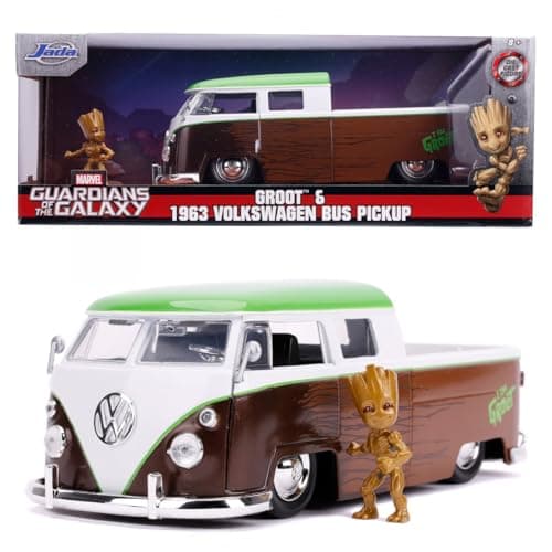 Image of Jada MARVEL GROOT VW MICRO TRUCK 1:24 SCALE DIE-CAST CAR