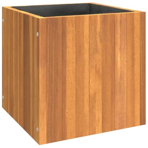 Image of vidaXL Garden Planter Outdoor Flower Pot Box Solid Wood Acacia