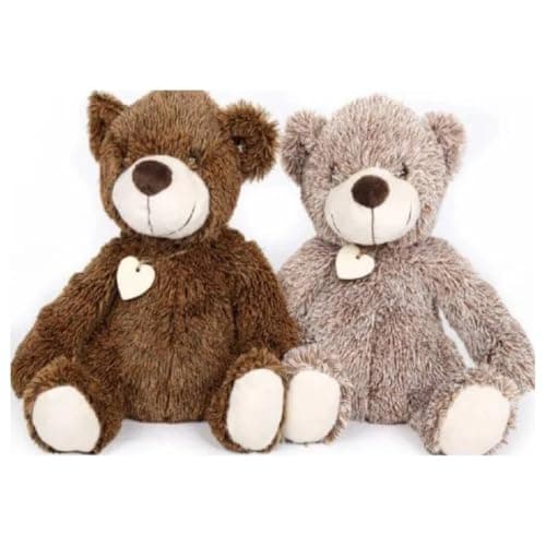 Image of Fluffy Bear Door Stop 25cm Soft Plush Fabric, Weighted Interior for Stability Cute & Decorative Animal Doorstop Assorted Colours