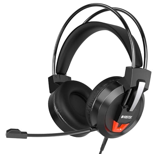 Image of Voistek Wired Over-Ear Gaming Headset, 3.5 mm Headphone Jack,Multi-Platform Compatibility, Flexible Mic, Mute Switch with Volume Controls