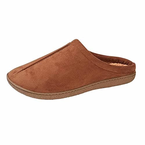 Image of Zedzzz Mens Alex Centre Seam Mule Slipper - Tan - UK9