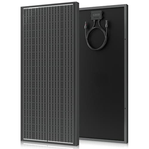 Image of Rvpozwer 400w Solar Panel, 4 * 100w Black N-Type Monocrystalline Solarpanel, High Efficiency Solar Module with IP68 Waterproof Rating and MC4 Connectors for Homes, RV, Boat, Off-Grid (4 * 100w)