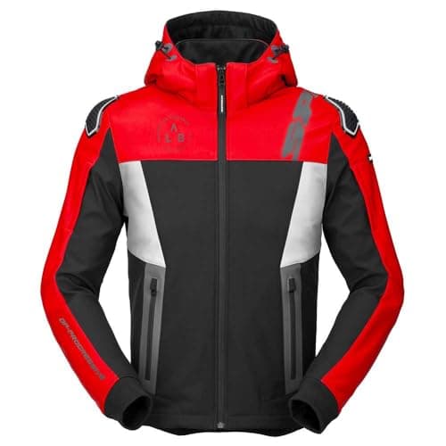 Image of SPIDI Warrior Hoodie Jacket M Black/Red/White