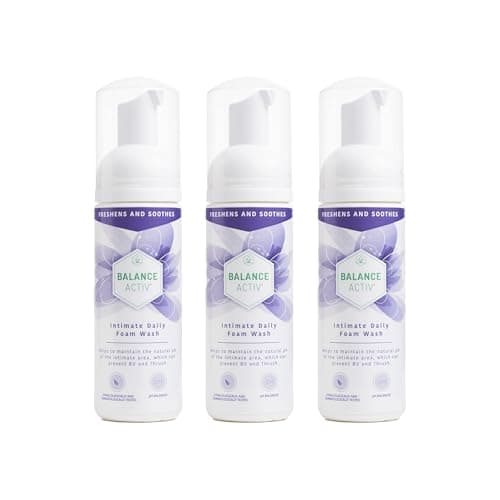 Image of Balance Activ pH Balanced Intimate Daily Foam Wash, Relieves Vaginal and Vulval Discomfort (150ml), 3 Pack