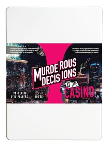 Image of Murder at The Casino 6-14 Player Murder Mystery Dinner Party Game