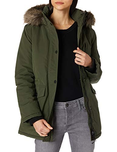 Image of Superdry Women's Everest Parka Jacket Not Applicable, Army Khaki, 8