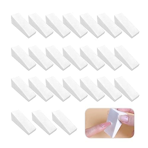 Image of Desenda 24pcs Makeup Sponges Wedges Nail Art Sponges Make Up Wedges Gradient Shaped Nails Art Mini Applicator Wedges Triangle Shape Cosmetic Wedges Face Paint Sponges Set Foundation Beauty Tool
