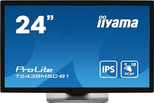 Image of iiyama ProLite computer monitor 60.5 cm (23.8") 1920 x 1080 pixels Full HD LED Touchscreen Black
