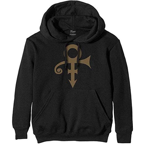 Image of Rock Off officially licensed products Prince Symbol Purple Rain Sign O' The Times Official Unisex Hoodie Hooded Top (Small)