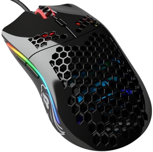 Image of GLORIOUS Gaming Model O Wired Gaming Mouse - 67g Superlight Honeycomb Design, RGB, Pixart 3360 Sensor, Omron Switches, Ambidextrous - Glossy Black