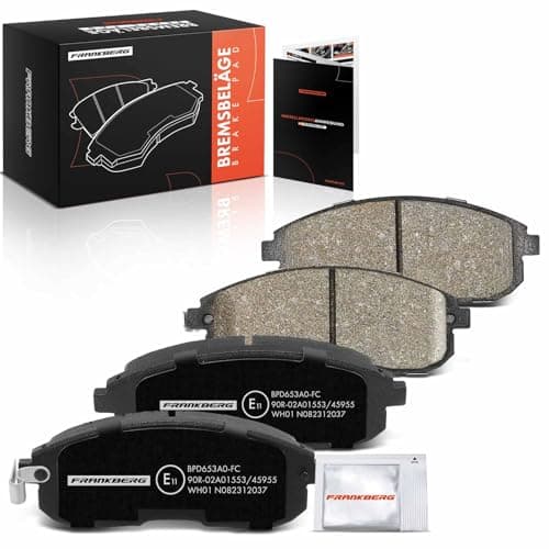 Image of Frankberg Brake Pad Set incl. 4x Pads Front Compatible with Juke F15 Pulsar Hatchback C13 SX4 EY G.Y Tiida Hatchback C11 Replace# D1060EM30A,D1060EM30C