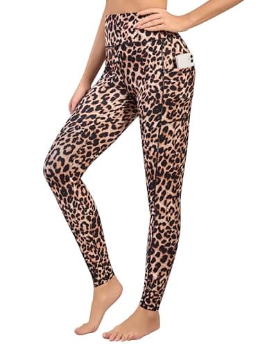 Image of Love My Fashions® Printed Leggings for Women UK Tummy Control High Waist Gym Leggings with Pockets Ladies Camouflage & Leopard Print Tights Buttery Soft Stretchy Yoga Pants