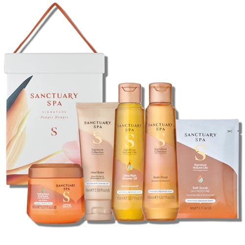 Image of Sanctuary Spa Signature Pamper Hamper Gift Set, Vegan, Gift For Women, Womens Gift Sets, Birthday Gift
