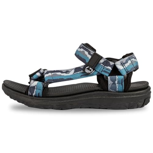 Image of Lakeland Active Men's Stonethwaite Adjustable Outdoor Walking Trekking Sandals - Wastwater Blue - 9