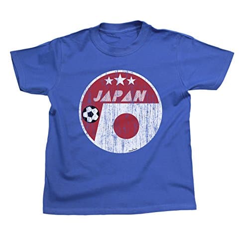 Image of Adults or Kids Japan Football T-Shirt Retro World Cup 2026 with Country Badge Flag Team Mens Womens Boys Girls