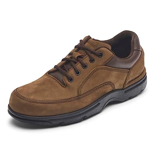 Image of Rockport Men's Eureka Walking Shoe, Chocolate Nubuck, 8