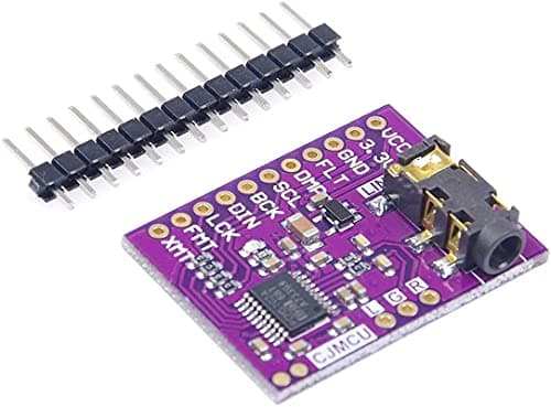 Image of Fasizi PCM5102A Digital-to-Analog Converter PLL Voice Module Stereo DAC Sound Card Board 3.5mm Stereo Jack 24 Bits Digital Audio Module for Raspberry Pi