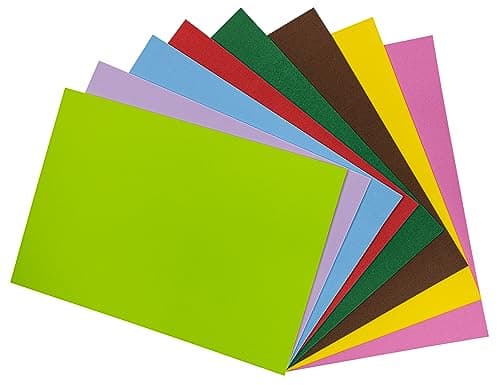 Image of Interdruk - DIY Craft Foam Sheets - 8X A4 Sheets - Assorted Basic Colours