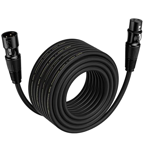 Image of EBXYA XLR Microphone Cable - 10M 3-Pin Balanced XLR Male to Female - Multi-Colored Mic Cord DMX Patch Cable