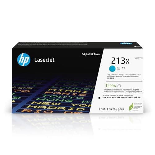 Image of HP 213X High Yield Cyan Original LaserJet Toner Cartridge