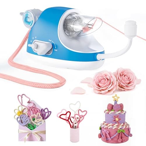 Image of Caydo French Knitting Machine, Automatic i Cord Knitting Machine Pro, Knitting Mill iCord Knitter with Powerful 3-Speed Adjustable, Highly Efficient Knitting Wool to i-Cords for Fast DIY Craft Project