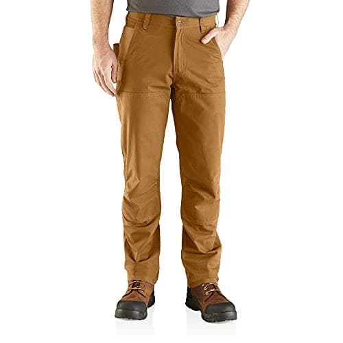 Image of Carhartt Steel Rugged Flex Relaxed Fit Double-Front Utility Work Trousers Men Brown W32/L32