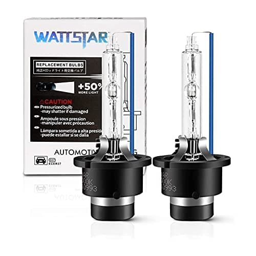 Image of wattstar D2S Headlight Bulbs,Xenon, D2S 35W HID Headlight, HID Bulb, Xenon HID Headlight Bulb, 4300K Headlight Bulbs (pack of 2)……