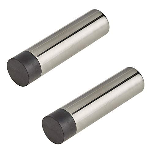 Image of Door Stop Wall or Skirting Mounted Satin Stainless Steel 78mm Projection Concealed Fixing Pack of 2