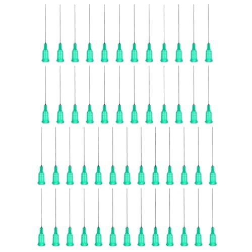 Image of PATIKIL Blunt Tip Dispensing Needles 1.5 Inch, 50 Pcs 18G Industrial Liquid Dispenser Needle with Lure Lock for Refilling Liquid Inks Adhesive Glue