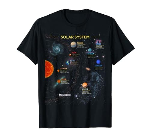 Image of Solar System T Shirt - Perfect Space Enthusiasts Gift Tshirt T-Shirt
