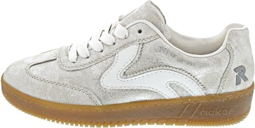 Image of Rieker Low Trainers, White, Metallic 41, 3.5 UK