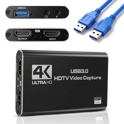 Image of 4K HDMI Video Capture Card USB 3.0 Audio Video Capture Card Device Support Full HD 1080P 60fps for Streaming Recording PS5 Nintendo Switch Xbox Camera PC OBS