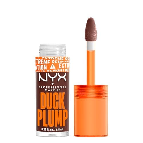 Image of NYX Professional Makeup Lip Plumping Gloss, Intense Colour and High Pigmentation, With Extreme High Shine Finish, Infused with Spicy Ginger, Vegan Formula, Duck Plump, Twice The Spice
