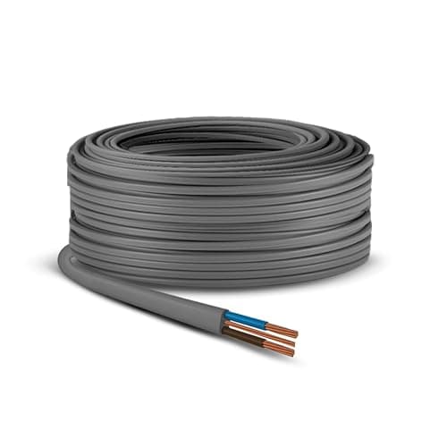 Image of PRIMES DIY 6MM Twin And Earth Cable 6242Y BASEC Approved Electrical Mains Socket Ring Wire, 1 Meter