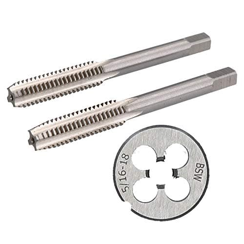 Image of 5/16" x 18 BSW Whitworth Tap & Die Set Taper Plug & Die Tungsten Steel