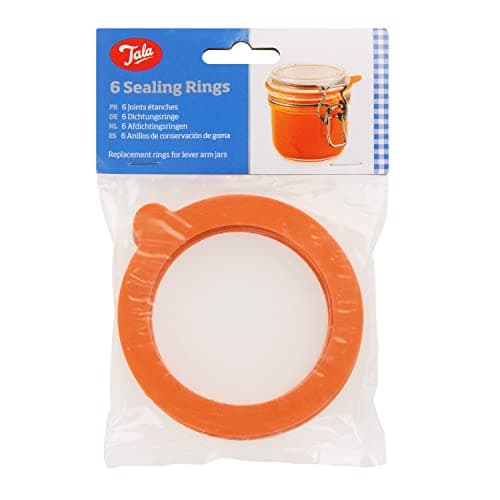 Image of Tala 6 Jar Sealing Rings, Replacement Silicone Seals for Preserving and Storage Jars, Silicone seals creates an Airtight seal keep your goods fesher for longer and makes the Jar Leakproof