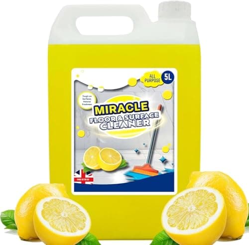 Image of Interior & Exterior All Purpose Lemon Floor Surface Cleaner Concentrate Formula Ideal For All Surfaces (1)