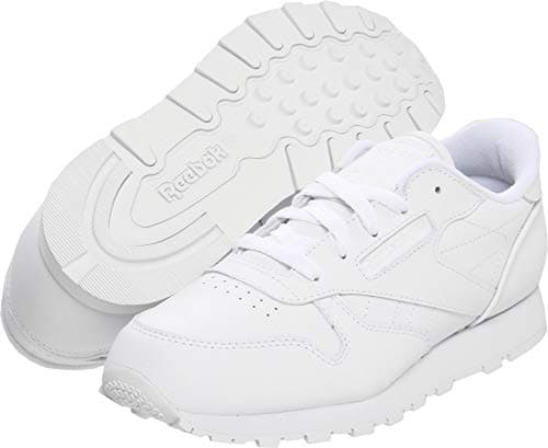 Image of Reebok Boy's Classic Leather Sneaker, White-1, 11 Child UK