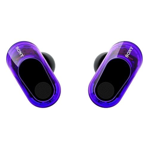 Image of Sony INZONE Buds True Wireless Gaming Earbuds, 360 Spatial Sound, Light Weight, Comfortable Fit, Active Noise Cancelling, AI Microphone, 24hr Battery, Low Latency Dongle, Glass Purple