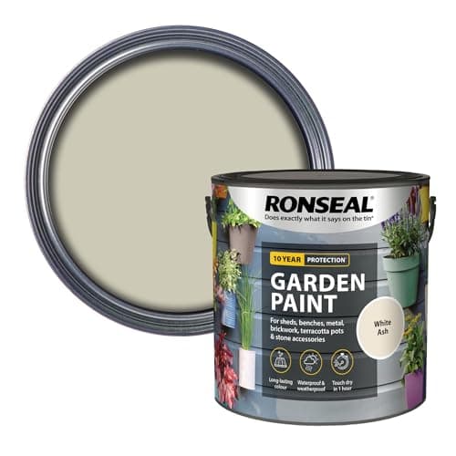 Image of Ronseal RSLGPWA25L GPWA25L Garden Paint White Ash 2.5 Litre