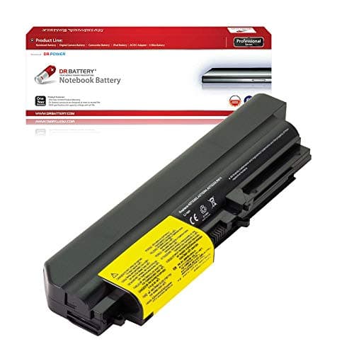 Image of DR. BATTERY 42T5229 41U3198 Laptop Battery for ThinkPad T400 7417 Series Enchanced T400 Series R400 Series 42T5265 41U3198 42T4677 42T4531 42T467742T5225 41U3197 42T5262 [10.8V]