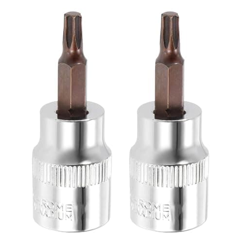 Image of Juttzzei 2PCS Torx Bit Socket - T25 Torx Bits, 3/8" Drive, S2 Alloy Steel, 48mm Length