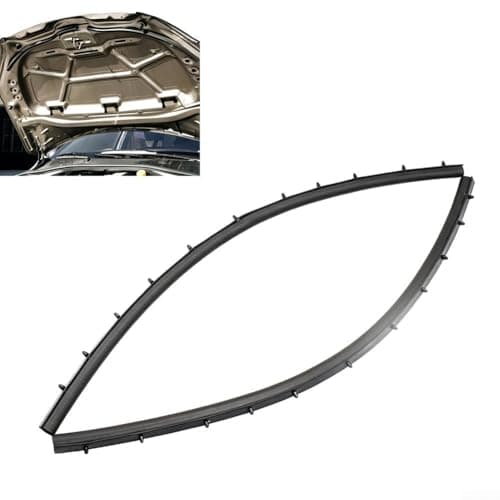 Image of TONIXY 1 Pair Front Engine Hood Sound-Proof Seal Strip Rubber Black, For 301, For Elysee 2014-2016 Noise Reduction Weatherproof Car Exterior