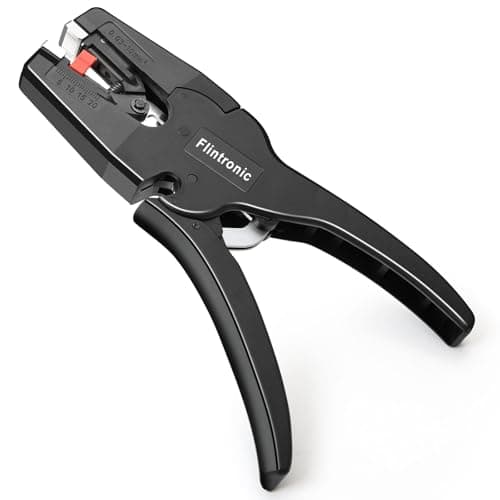 Image of Flintronic Automatic Wire Stripper, Adjustable Cable Stripping Tool, Multifunctional Wire Cutter, with Self-Adjusting Jaws, for Industrial and Home Automotive Electrical Repair(for 7-32 AWG Cables)