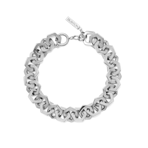 Image of Olivia Burton Women's HONEYCOMB LINK Collection Chain Bracelet in Stainless Steel - 24100090