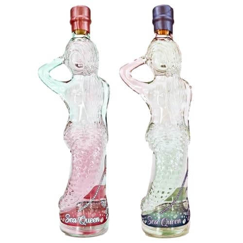 Image of Sea Queen Mermaid Gin | Duo Deal | x2 | Tropical & Pink | Collectors Bottle | 33% ABV | 50cl