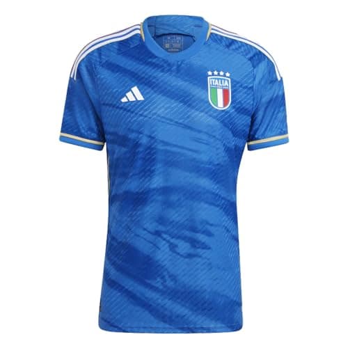 Image of adidas Unisex Italy 2023 Home Authentic Jersey - Soccer, Jerseys, Blue, XL