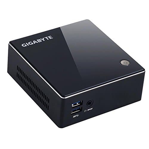 Image of Gigabyte Brix Ultra Compact Barebone PC (Intel Celeron 2955U, 1x mSATA, 1x S-ATA, 2x DDR3L, Wi-Fi, USB 3.0, HDMI, Mini DisplayPort)