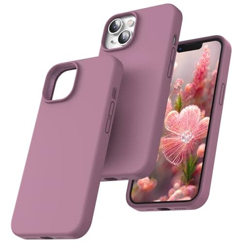 Image of TOCOL Silicone for iPhone 14 Case 6.1-Inch, Liquid Silicone Multi-Color Slim Silky-Soft Touch Anti-Scratch Shockproof Protective Phone Cover, Lilac Purple